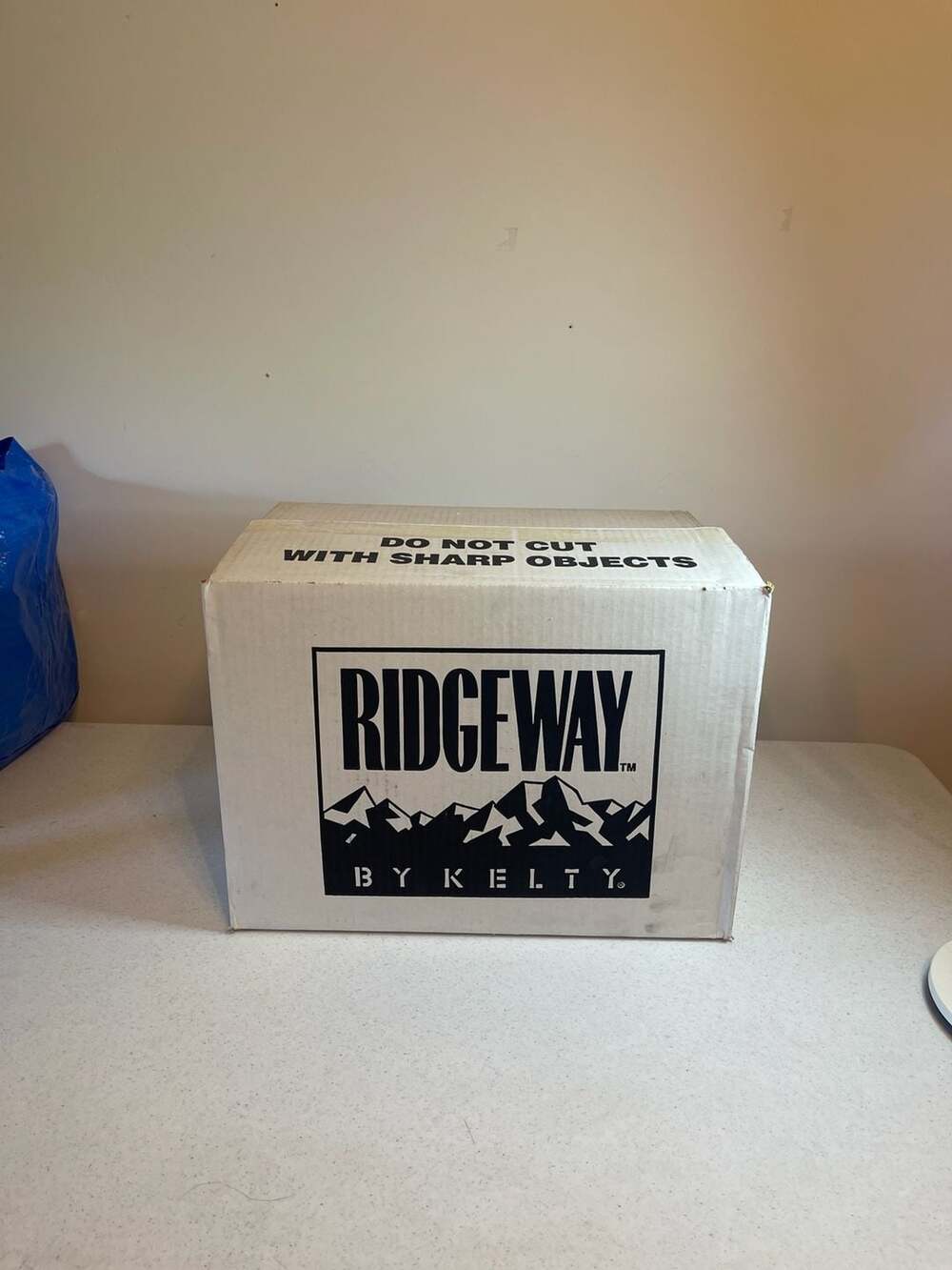 NEW Ridgeway by Kelty Extra Long Sleeping Bag 33x77 Navy Plaid DuPont Hollofil